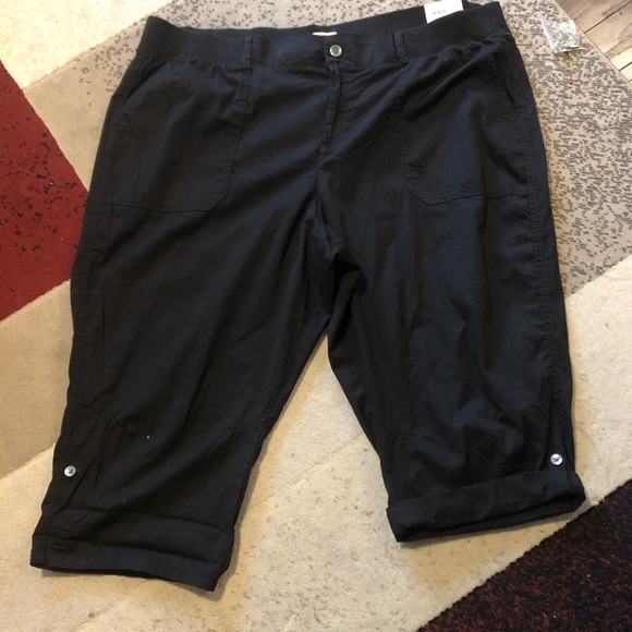 EVRI Pants & Jumpsuits Womens Plus Size Evri Black Utility Capri